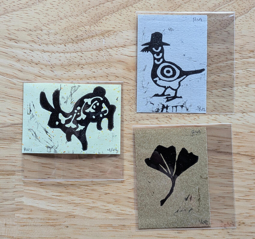 Lino-cut mini Prints